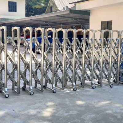 Cửa cổng xếp inox